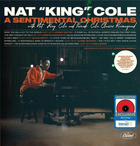 Nat King Cole- A Sentimental Christmas with Nat King Cole and Friends: Cole Classics Reimagined (Red Vinyl) { VINYL LP }
