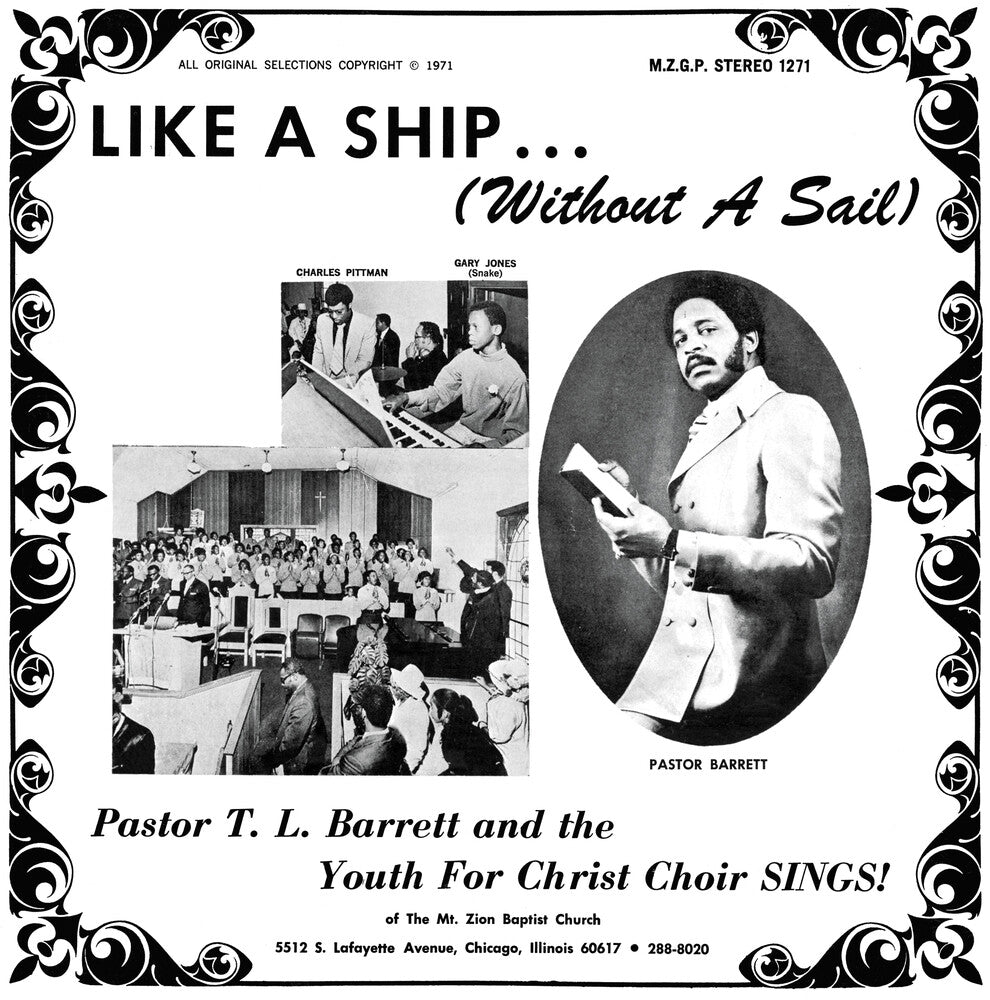 Pastor Barrett T.L. / Youth For Christ Choir- Like A Ship (Without A Sail) { VINYL LP }
