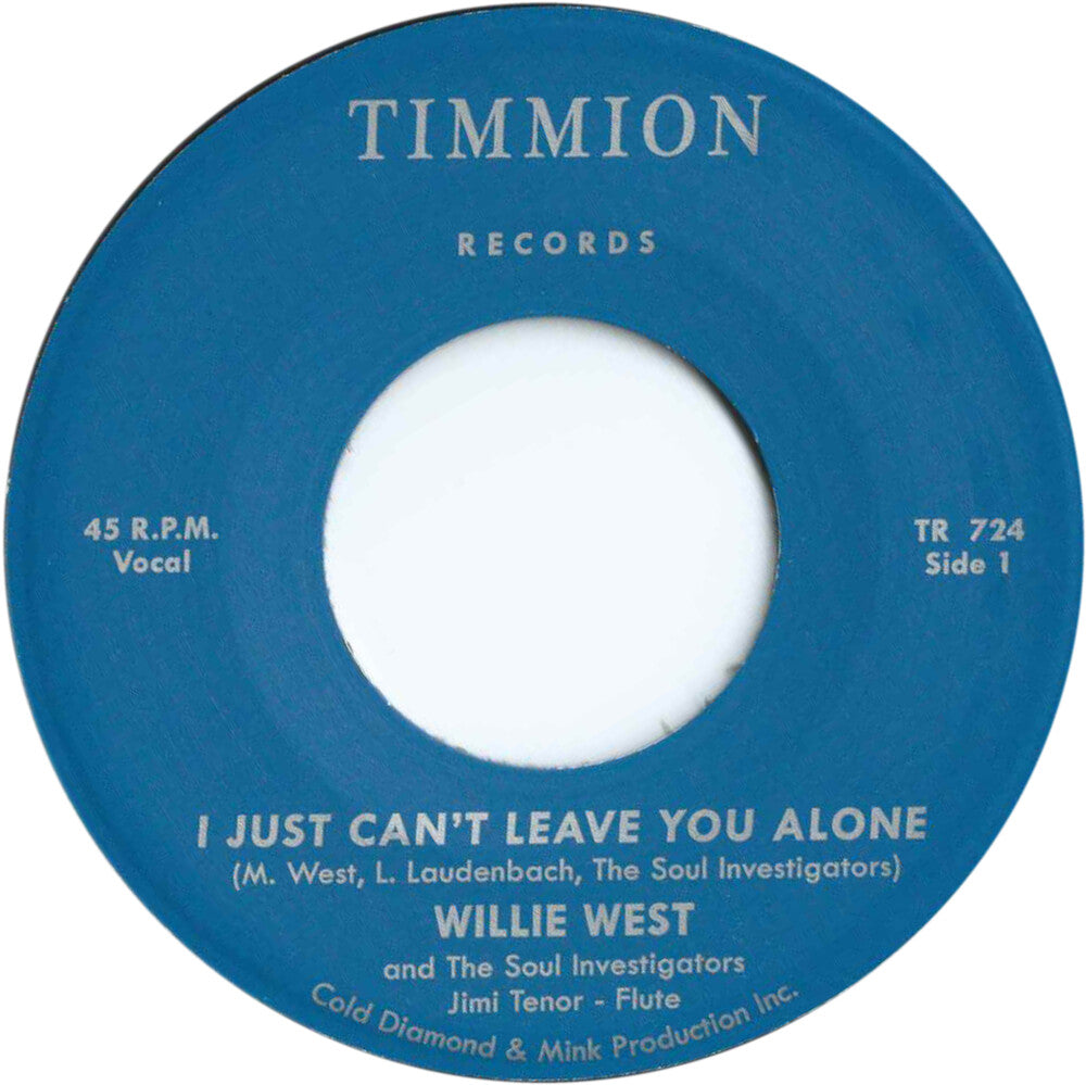 Willie West & The Soul Investigators- Just Can't Leave You Alone { VINYL LP }