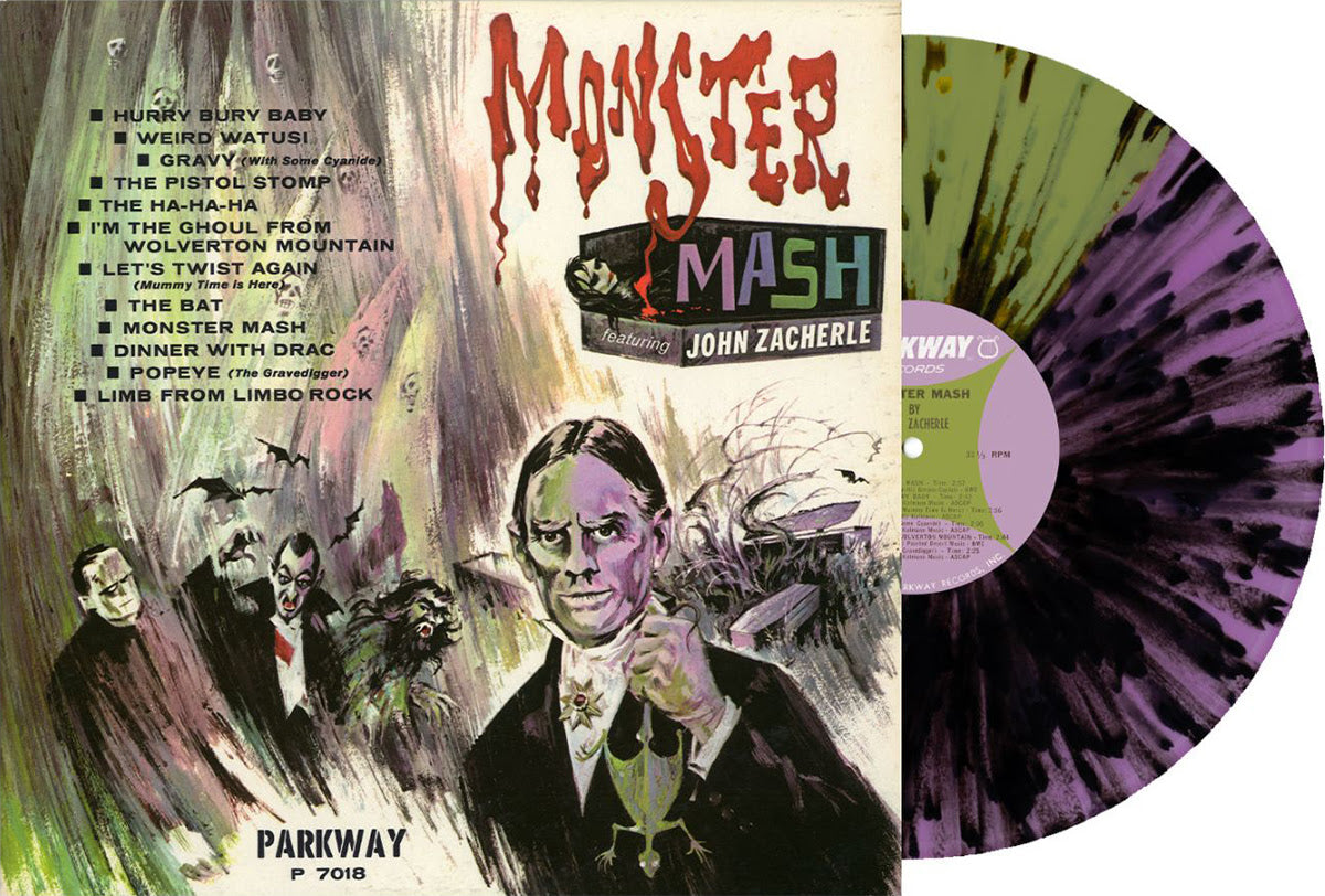 John Zacherle- Monster Mash (RSD Essential Purple/Green Split w/ Black Splatter Vinyl) { VINYL LP }
