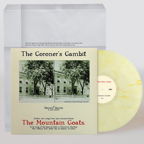 The Mountain Goats- Coroner's Gambit (Kandy Korn Hybrid Yellow Vinyl) { VINYL LP }