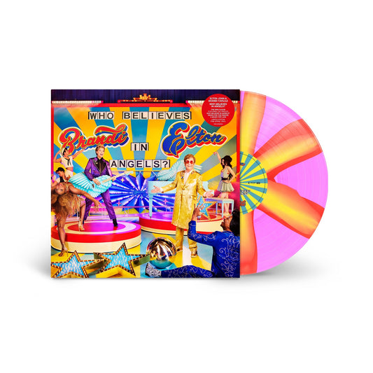 Elton John & Brandi Carlile- Who Believes in Angels? [Pink Spiral LP] (Indie Exclusive Vinyl) { VINYL LP }