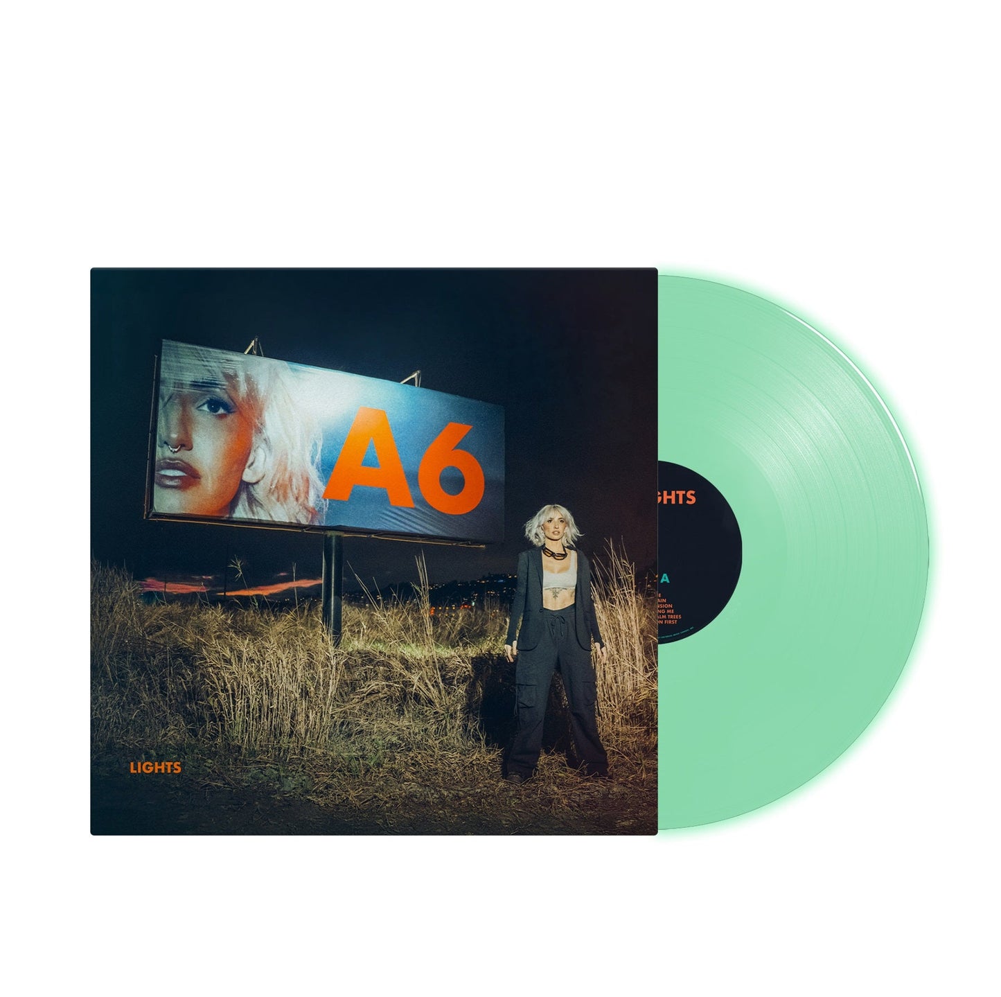 Lights- A6 [Glow-In-The-Dark LP] (Indie Exclusive Vinyl) (DAMAGED) { VINYL LP }