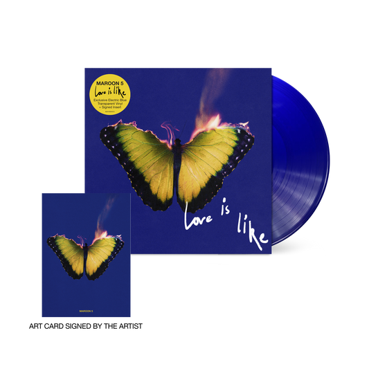 Maroon 5- Love Is Like (Indie Exclusive Vinyl) (Blue Vinyl, Signed Insert) (SEAM SPLIT) (DAMAGED) { VINYL LP }